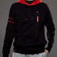 Hoodie Mandatory Noir & Rouge