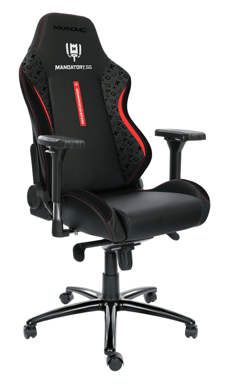 Chaise de gaming Mandatory noire et rouge