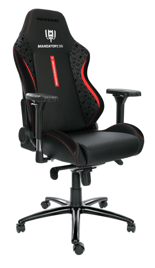 Chaise de gaming Mandatory noire et rouge